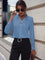 Langärmelige Bluse mit Kragen und Perlendetails – Produktansicht 9