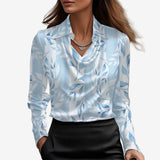 Drapierte Bluse mit Schalkragen – Produktansicht 9