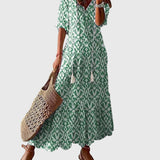 Bequemes Vintage-Boho-Maxikleid für den Sommer – Produktansicht 2