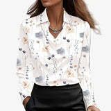 Drapierte Bluse mit Schalkragen – Produktansicht 6