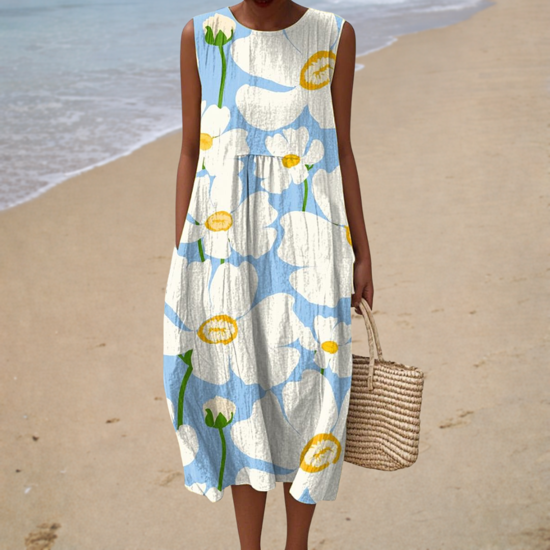 Unkompliziertes ärmelloses Kleid für den Sommer – Produktansicht 1