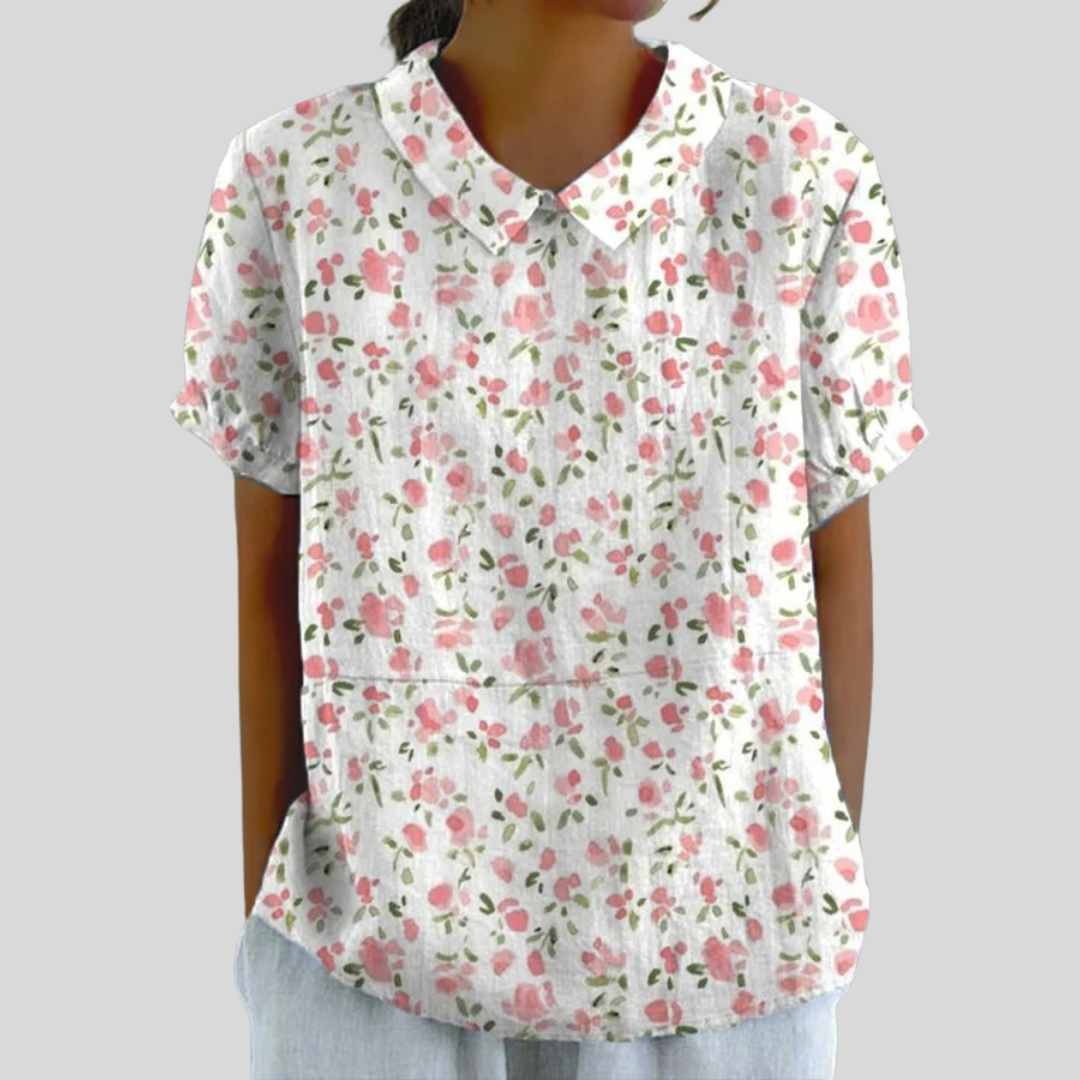 Florales Top in eleganter Form – Produktansicht 1