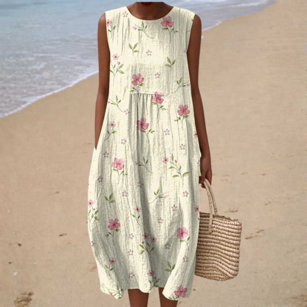 Leichtes Sommerkleid in ärmelloser Form – Produktansicht 1