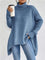 Lässiger Rollkragenpullover mit asymmetrischem Saum – Produktansicht 12