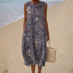 Bequemes schulterfreies Sommerkleid – Produktansicht 1