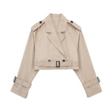 Kurzer Trenchcoat für Damen – Produktansicht 7