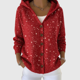 Bequemer Strick-Cardigan mit Kapuze – Produktansicht 1