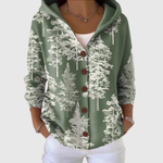 Bequemer Strick-Cardigan mit Kapuze – Produktansicht 1