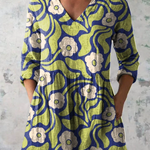 Lange Bluse mit auffälligem Muster – Produktansicht 2