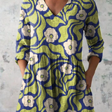 Lange Bluse mit auffälligem Muster – Produktansicht 2