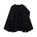 Asymmetrischer Oversize-Strickmantel – Produktansicht 9