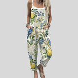 Bequeme Latzhose mit Zitronen und Beeren – Produktansicht 1
