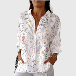 Luftige Bluse mit lebendigem Farbdruck – Produktansicht 1