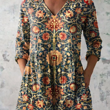 Lange Bluse mit auffälligem Muster – Produktansicht 2