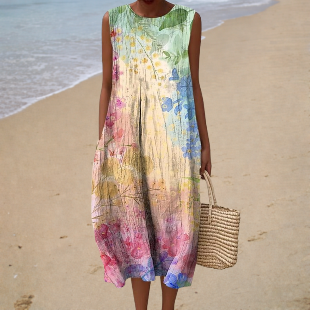 Bequemes ärmelloses Sommerkleid – Produktansicht 1