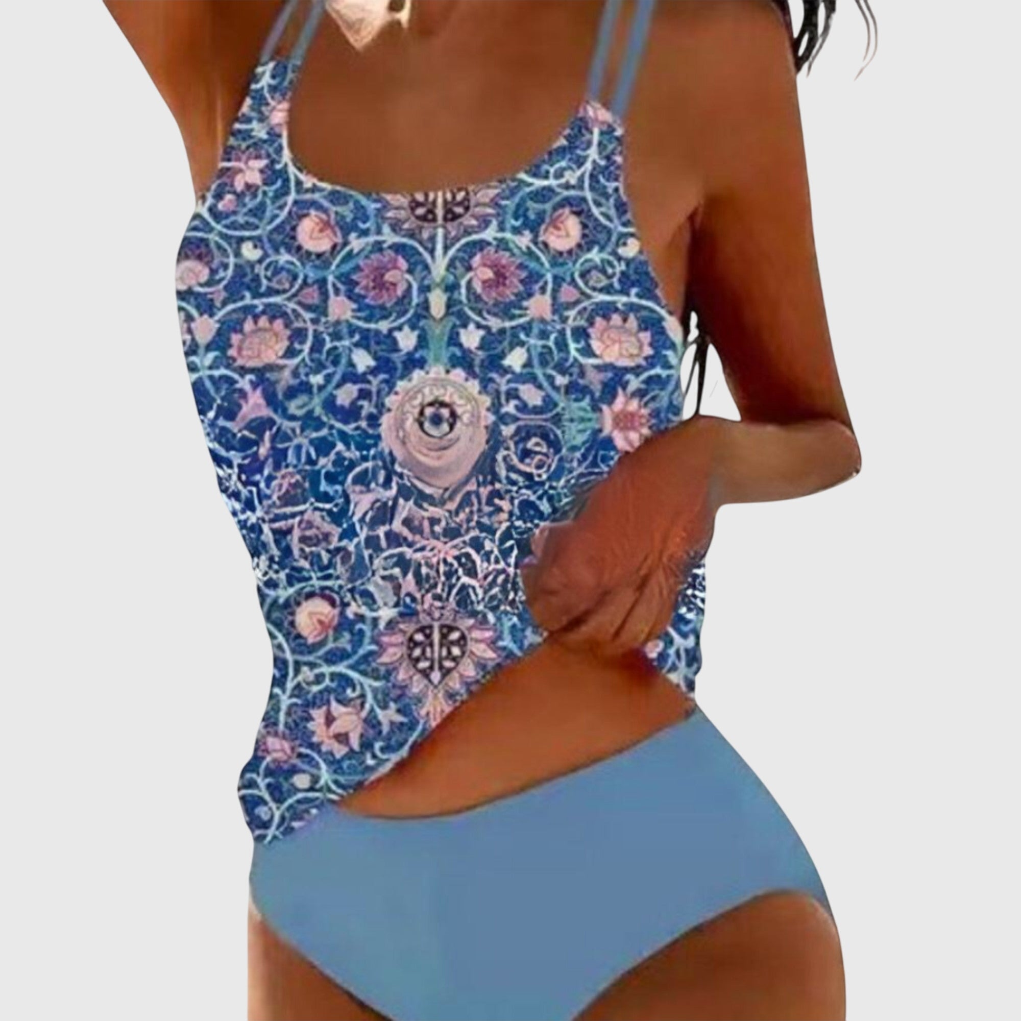 Bequemes Badeanzug-Set mit Sommerprint – Produktansicht 5