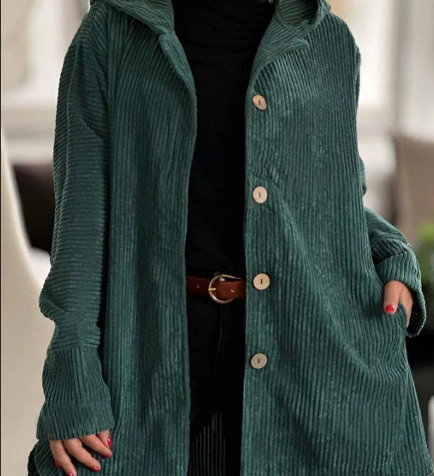 Cordjacke mit Kapuze – Produktansicht 8