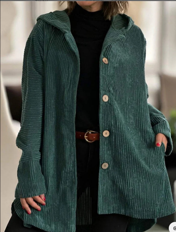 Cordjacke mit Kapuze – Produktansicht 8
