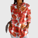 Bequeme, farbenfrohe Druckbluse – Produktansicht 1