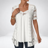Bluse mit Spitze und quadratischem Ausschnitt – Produktansicht 12
