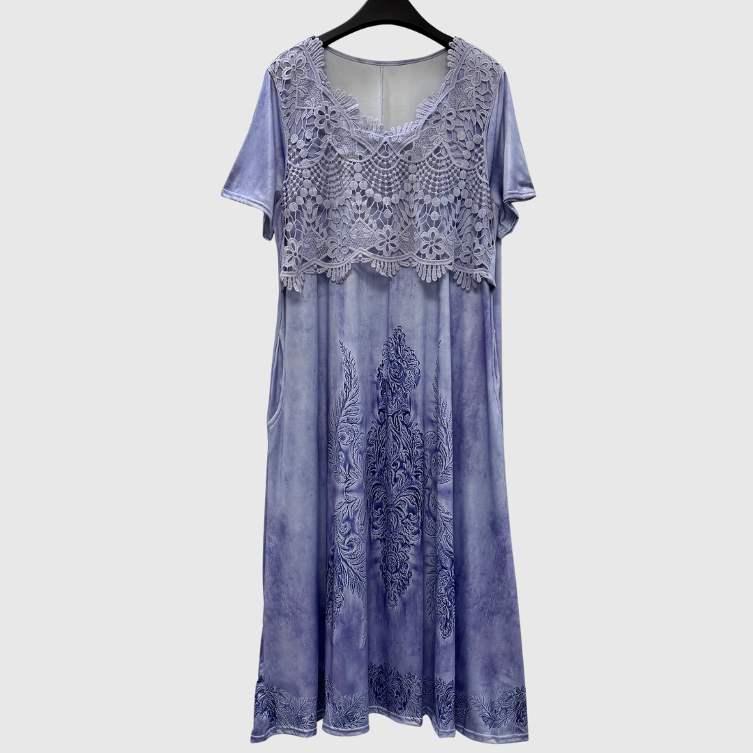 Elegantes Midikleid mit floralem Muster – Produktansicht 8