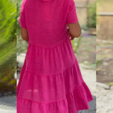 Bequemes Sommerkleid mit V-Ausschnitt – Produktansicht 3