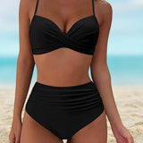 Bequemer Bikini mit hohem Bund – Produktansicht 4