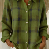 Weicher Cardigan mit elegantem Karomuster – Produktansicht 7
