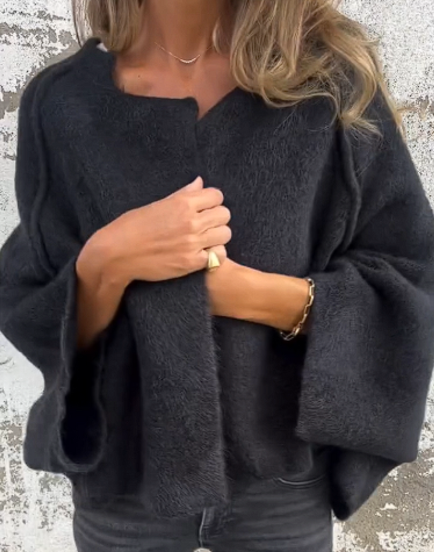 Offener Oversize-Cardigan aus Premium-Strick – Produktansicht 2