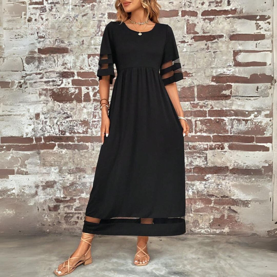Bequemes Kleid mit lockerem Schnitt – Produktansicht 3
