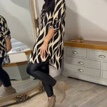 Schick bedruckte Bluse mit V-Ausschnitt – Produktansicht 7