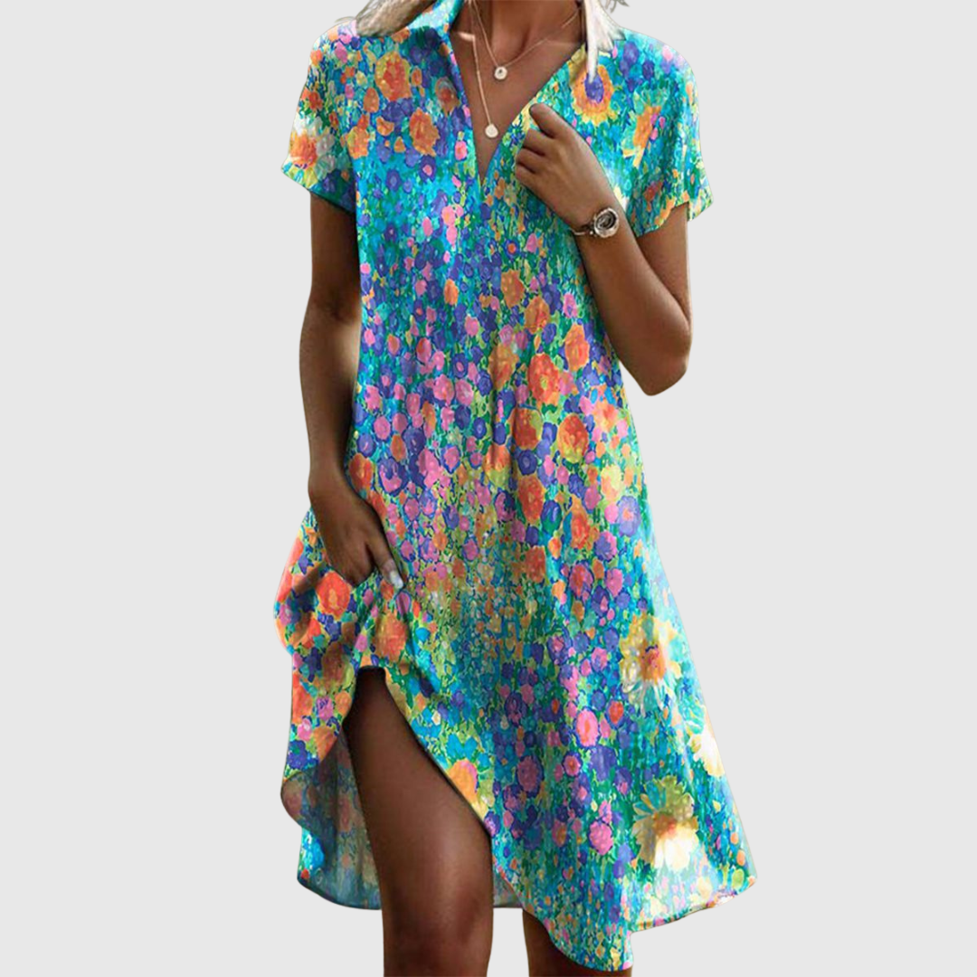 Trendiges Sommerkleid mit bequemer Passform – Produktansicht 2