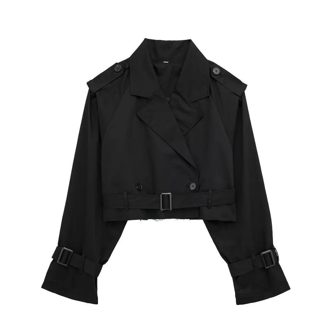 Kurzer Trenchcoat für Damen – Produktansicht 4