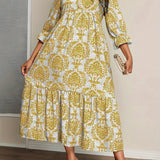 Bequemes Boho-Mosaik-Kleid – Produktansicht 3