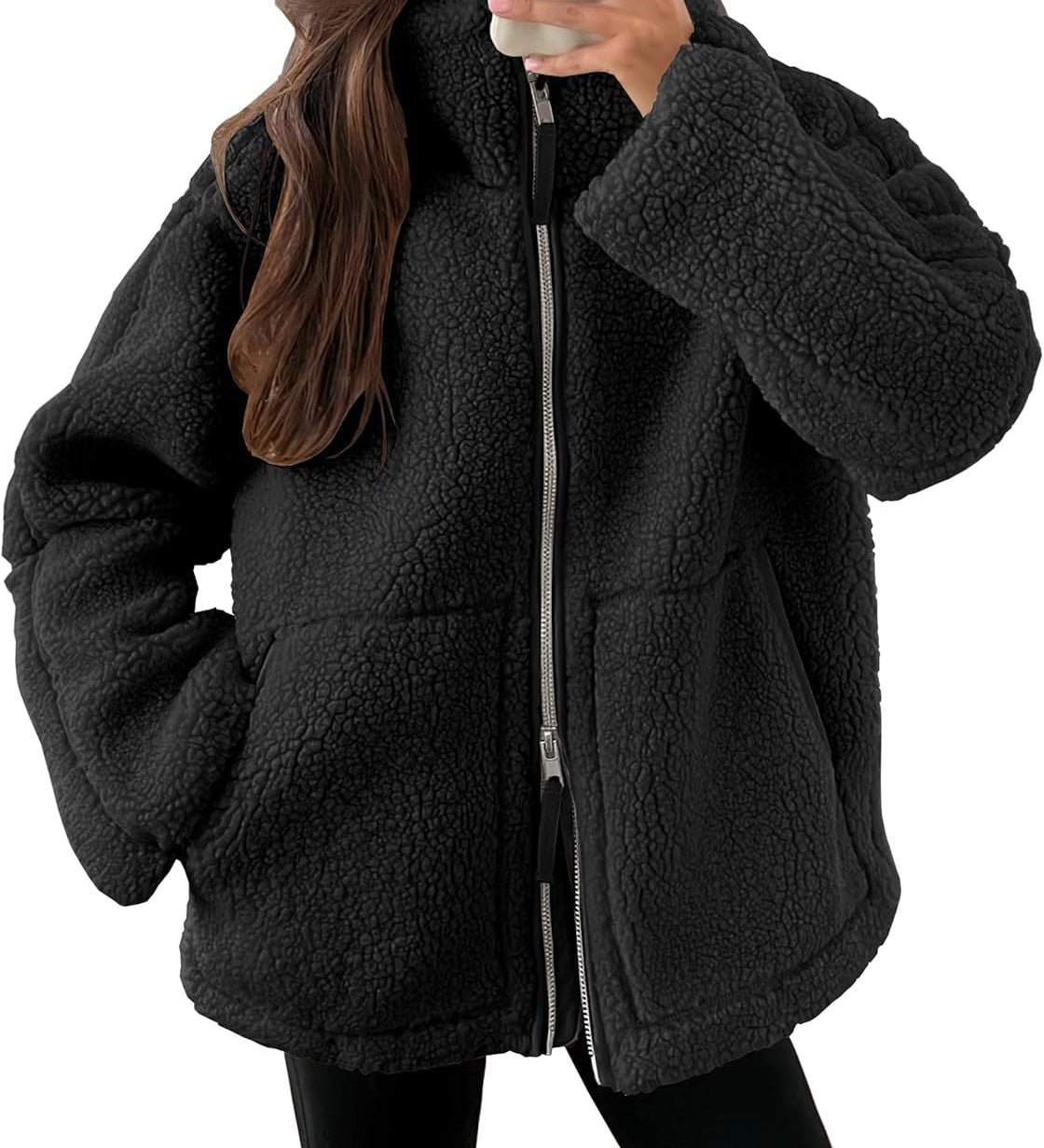 Fleecejacke mit Reverskragen – Produktansicht 6