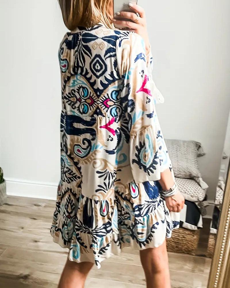 Bequemes Boho-Tunikakleid – Produktansicht 2