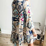 Bequemes Boho-Tunikakleid – Produktansicht 2