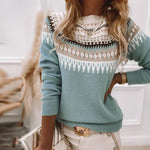 Eleganter Pullover mit Rundhalsausschnitt aus weichem Strick – Produktansicht 5