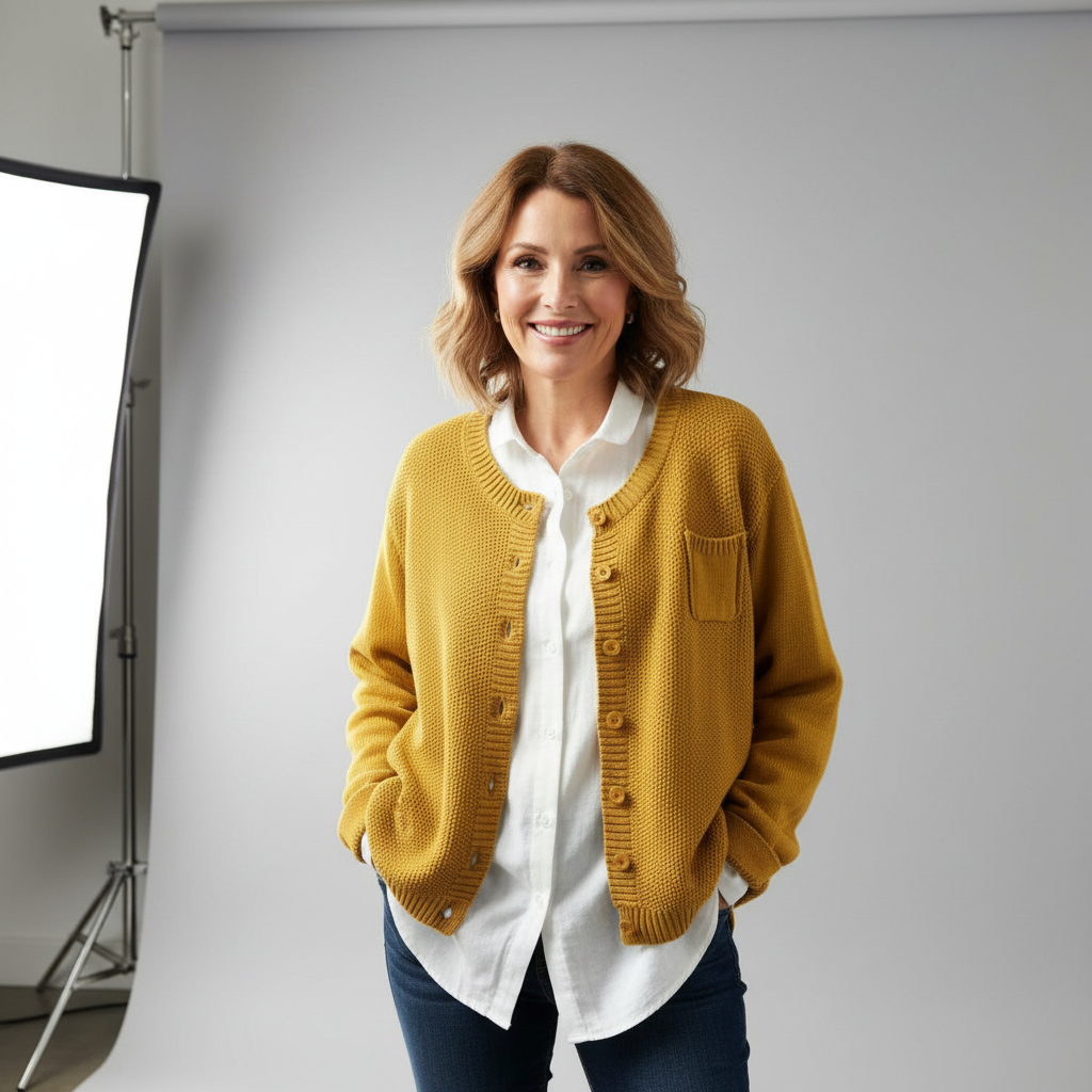 Warme Strickjacke aus besonders weichem Garn – Produktansicht 1