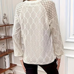 Bluse mit Rundhalsausschnitt und langen Ärmeln – Produktansicht 7