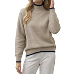 Minimalistischer Pullover aus unifarbenem Strick – Produktansicht 6