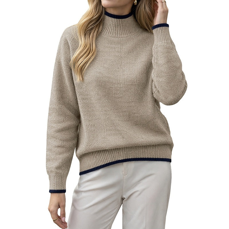 Minimalistischer Pullover aus unifarbenem Strick – Produktansicht 6