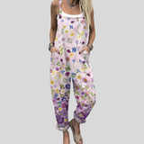 Bequeme Latzhose mit zarten Wildblumen – Produktansicht 1