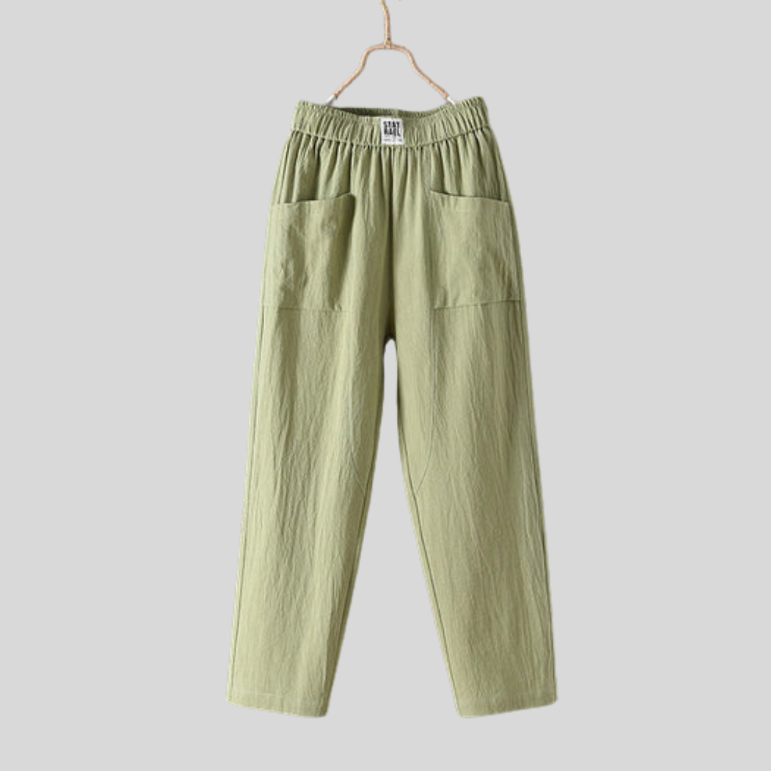 Bequeme Hose mit Taschen und lockerer Passform – Produktansicht 1