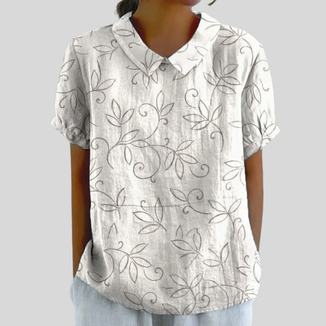 Elegantes Oberteil mit floralem Dessin – Produktansicht 1