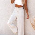 Bequeme hochtaillierte Hose mit weitem Schnitt – Produktansicht 3