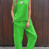 Elegantes zweiteiliges Ensemble in ärmelloser Form – Produktansicht 6
