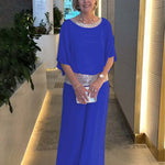 Elegantes Set aus Oberteil und Hose mit funkelnden Details – Produktansicht 2
