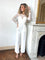 Svea | Eleganter Jumpsuit mit transparenten Mesh-Ärmeln