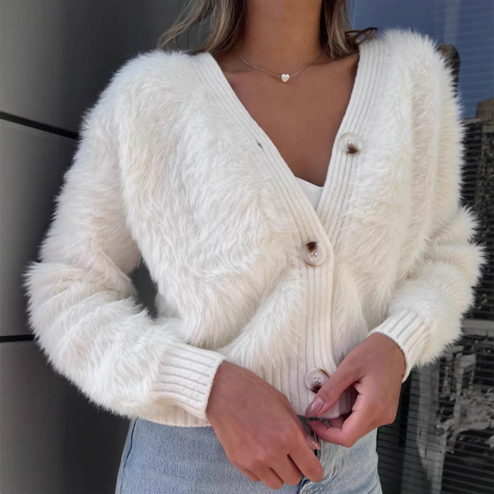 Jacke mit weicher Plüschoptik und lockerer Passform – Produktansicht 3